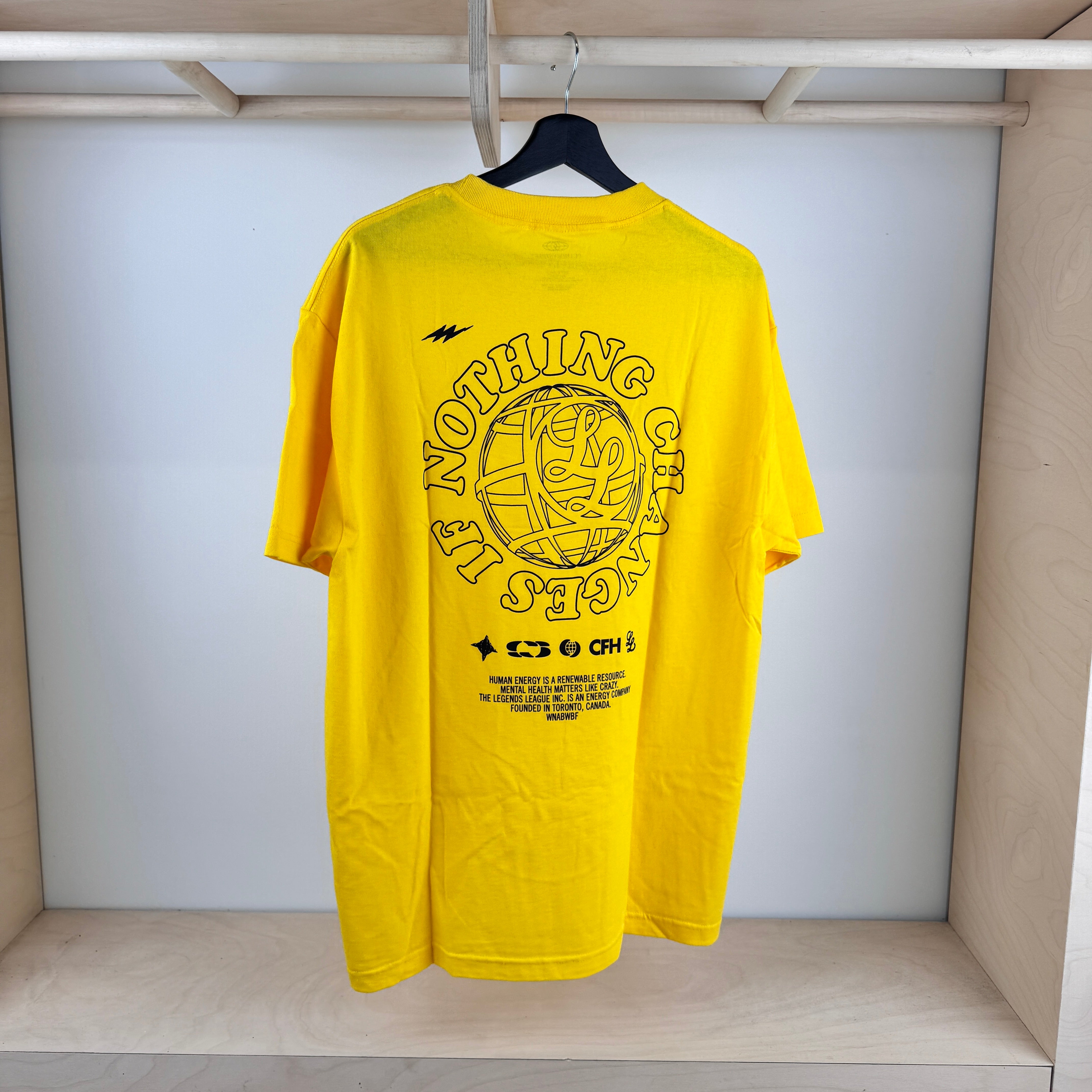 Nothing Changes CFH Tee* - YELLOW - (Size L)