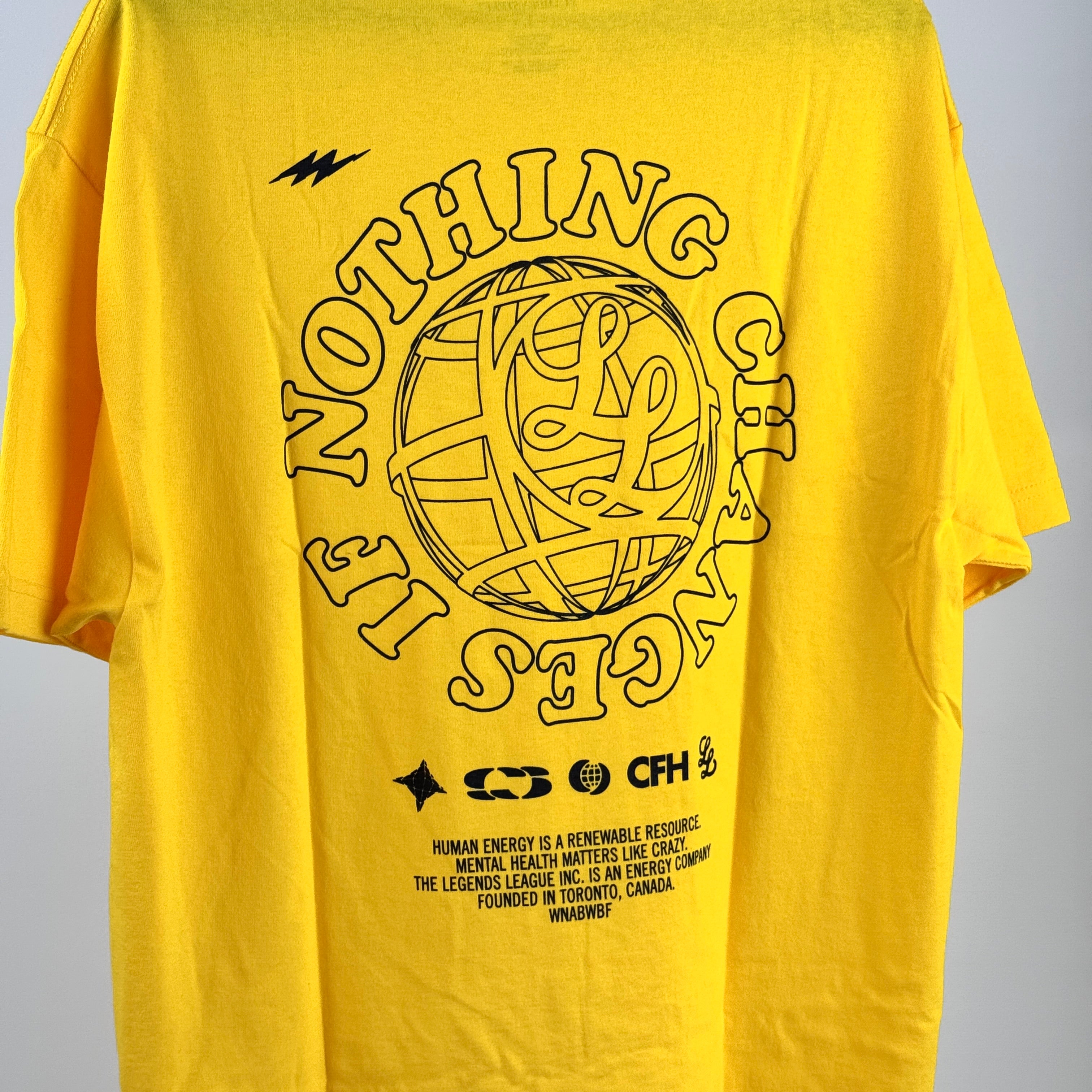 Nothing Changes CFH Tee* - YELLOW - (Size L)