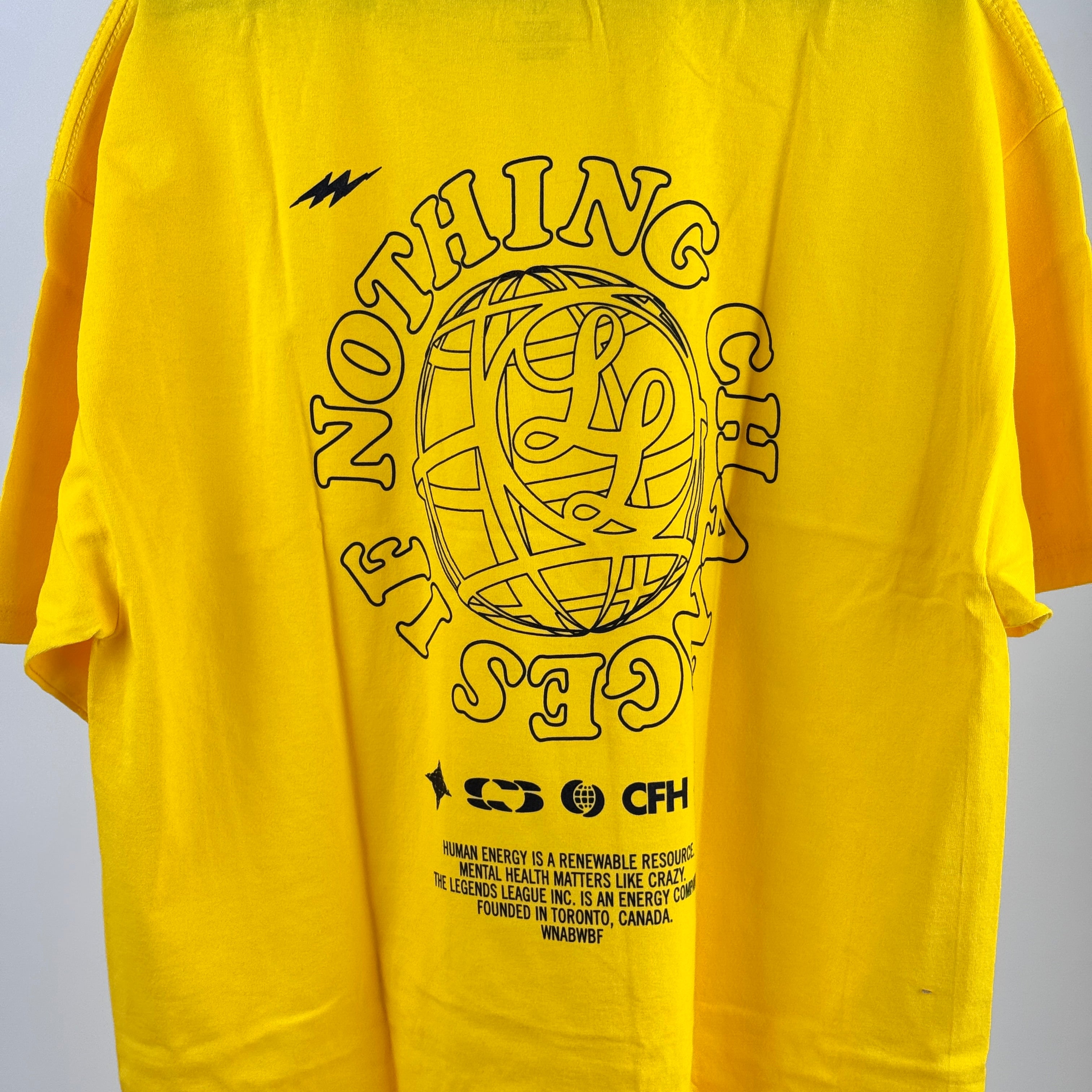 Nothing Changes CFH Tee* - YELLOW - (Size XL)