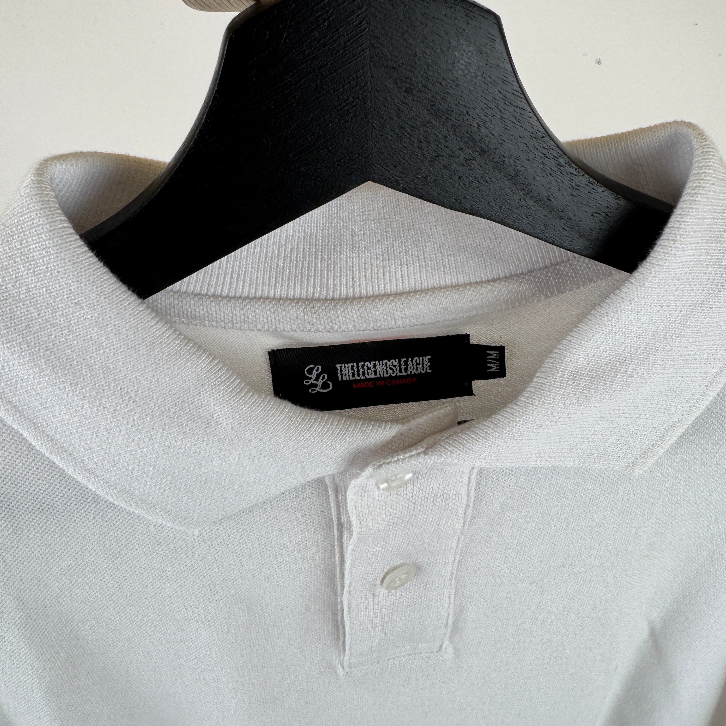 Staple Golf Shirt - WHITE - SAMPLE - (Size M)