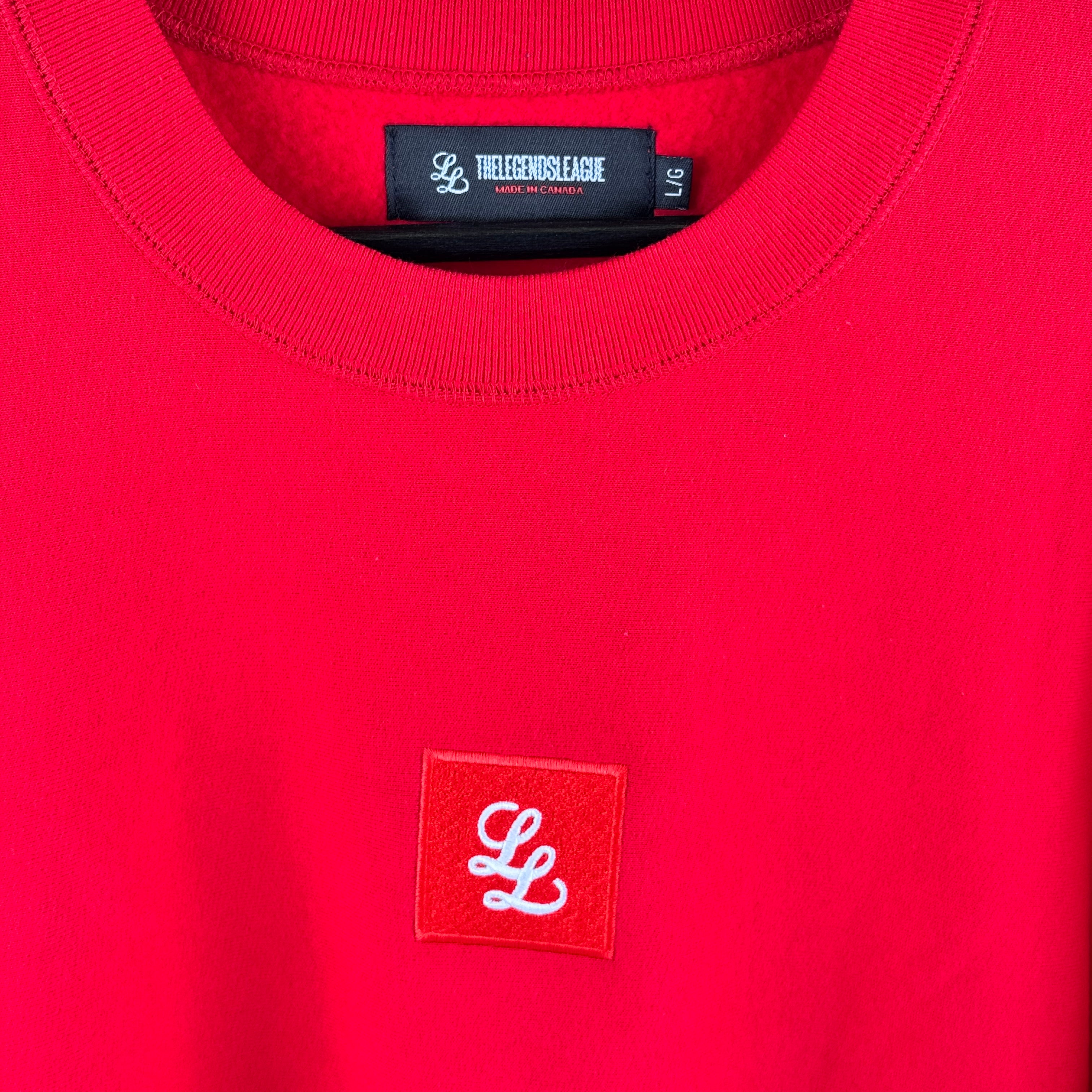 Sign Logo Crewneck Sweater - RED - (Size L)