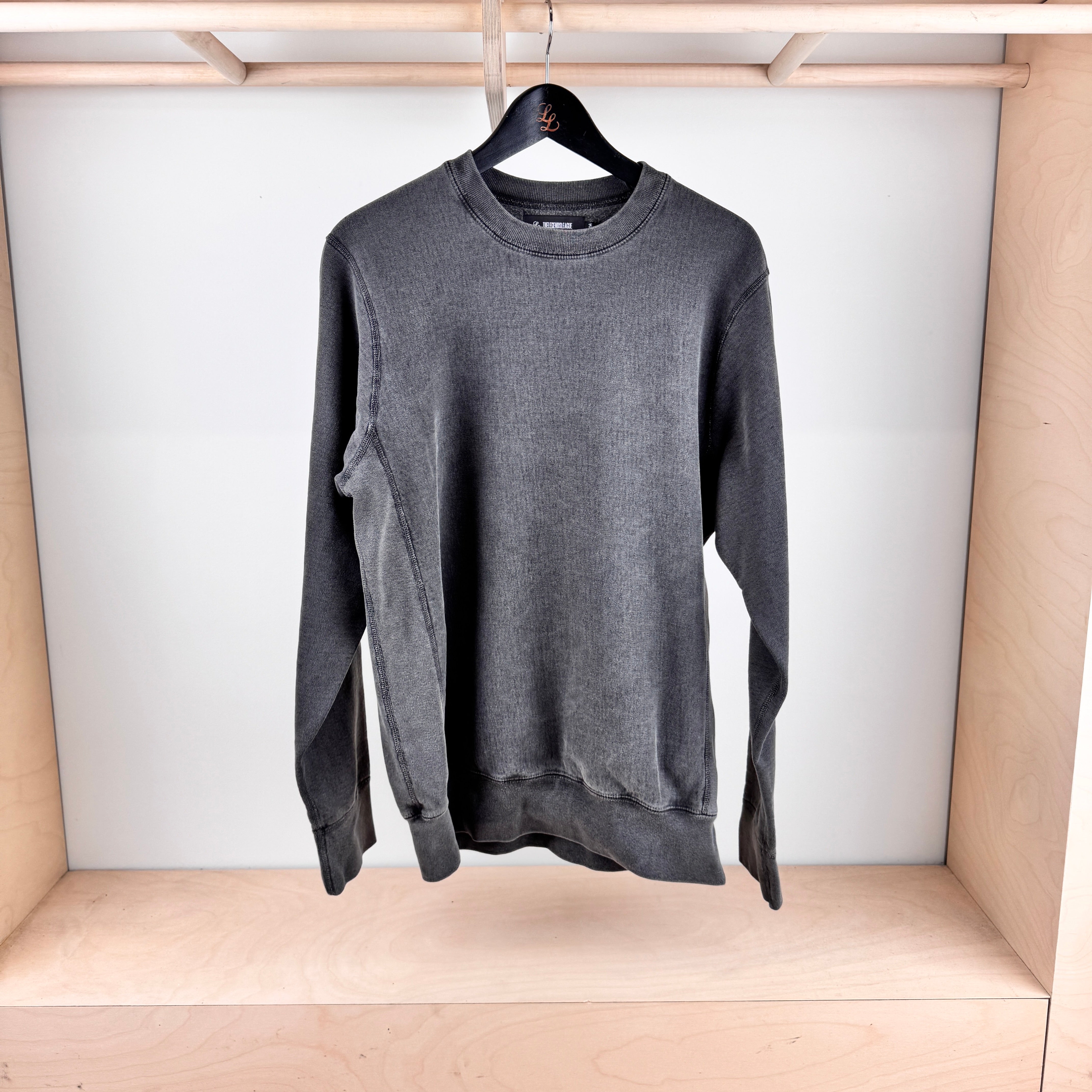 Crewneck Sweater - CHARCOAL GREY - SAMPLE - (Size M)