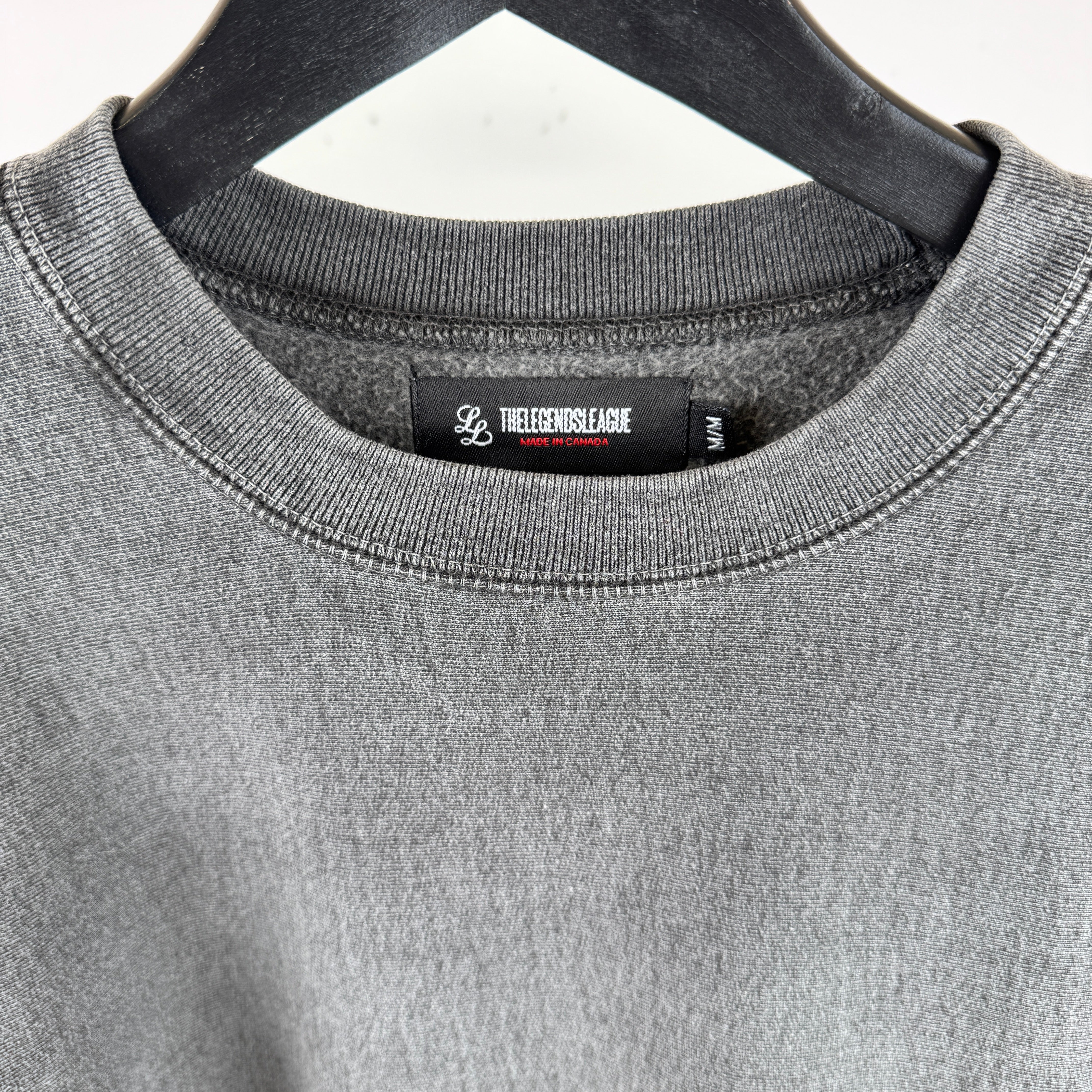 Crewneck Sweater - CHARCOAL GREY - SAMPLE - (Size M)
