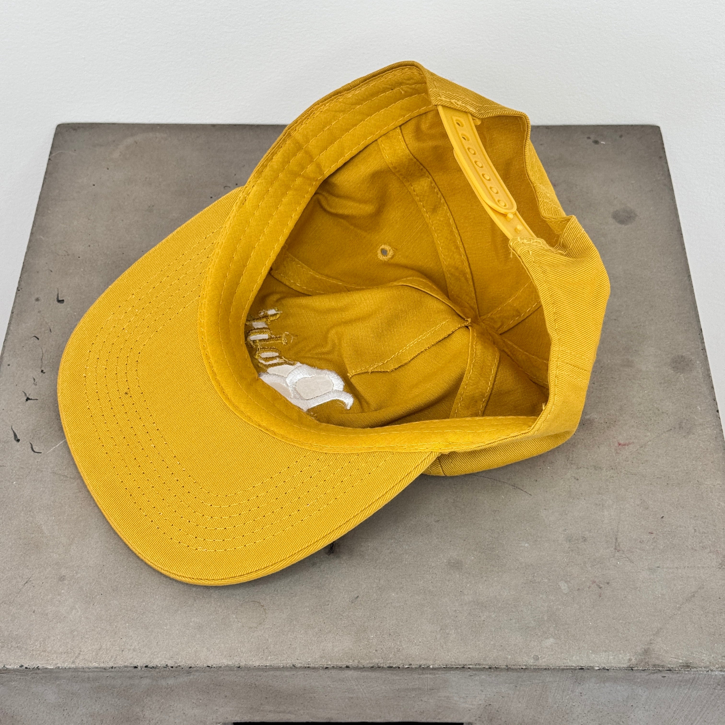 We're Not Alright But We'll Be Fine 5-Panel Snapback Cap - SAMPLE NO LABEL - MUSTARD