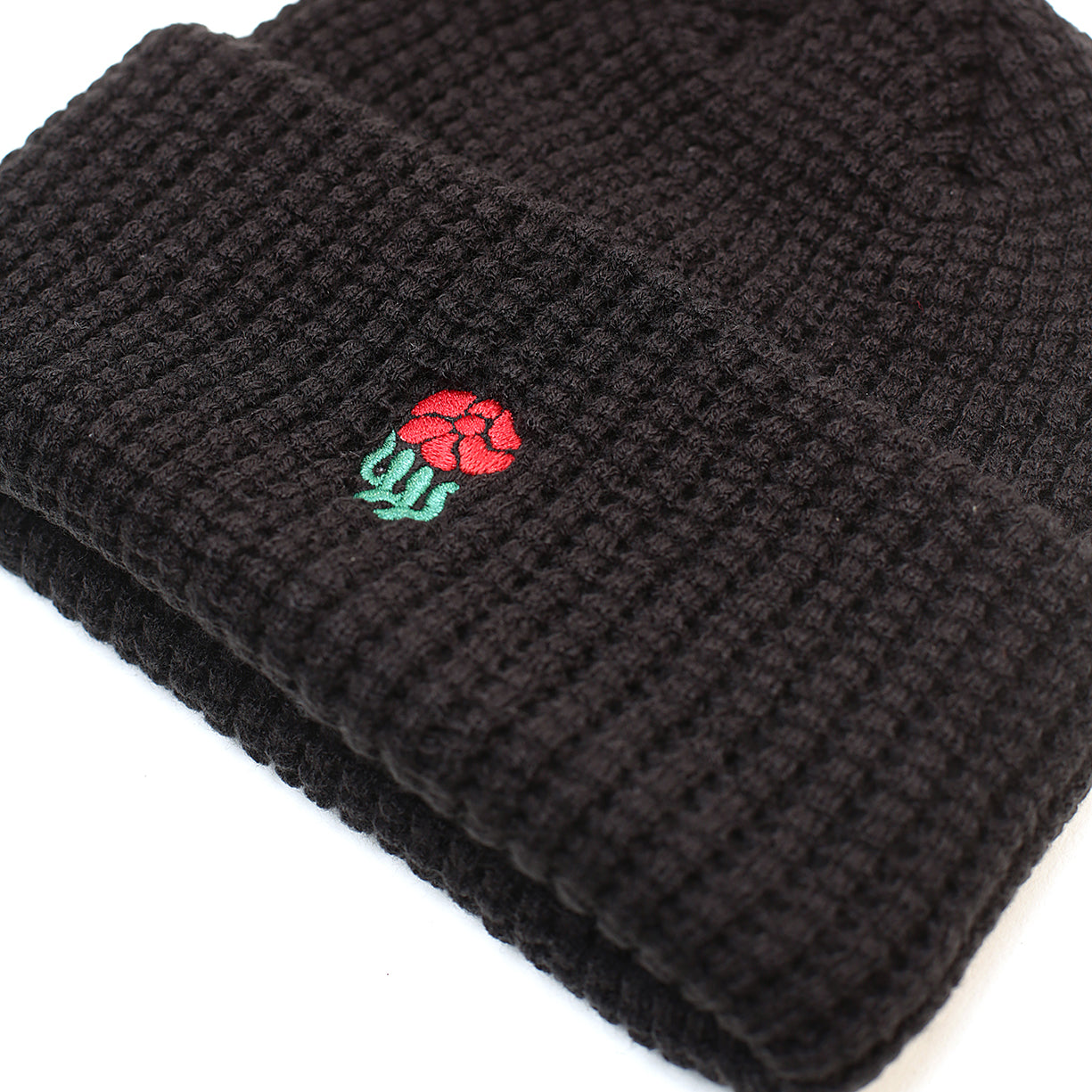 Family Flower Waffle Knit Beanie