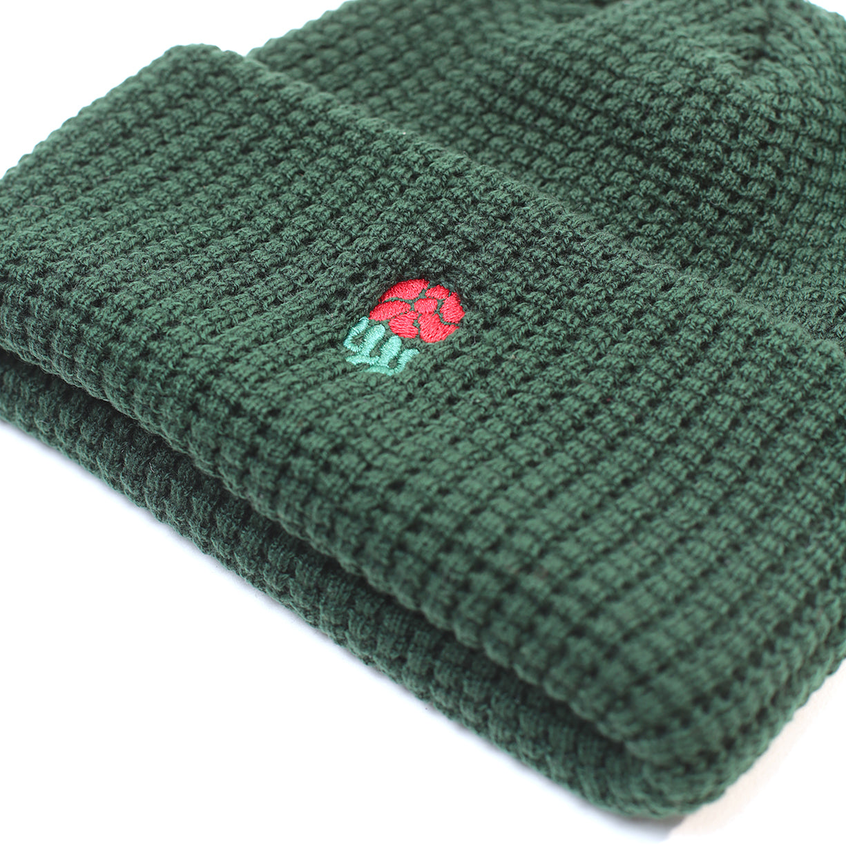 Family Flower Waffle Knit Beanie
