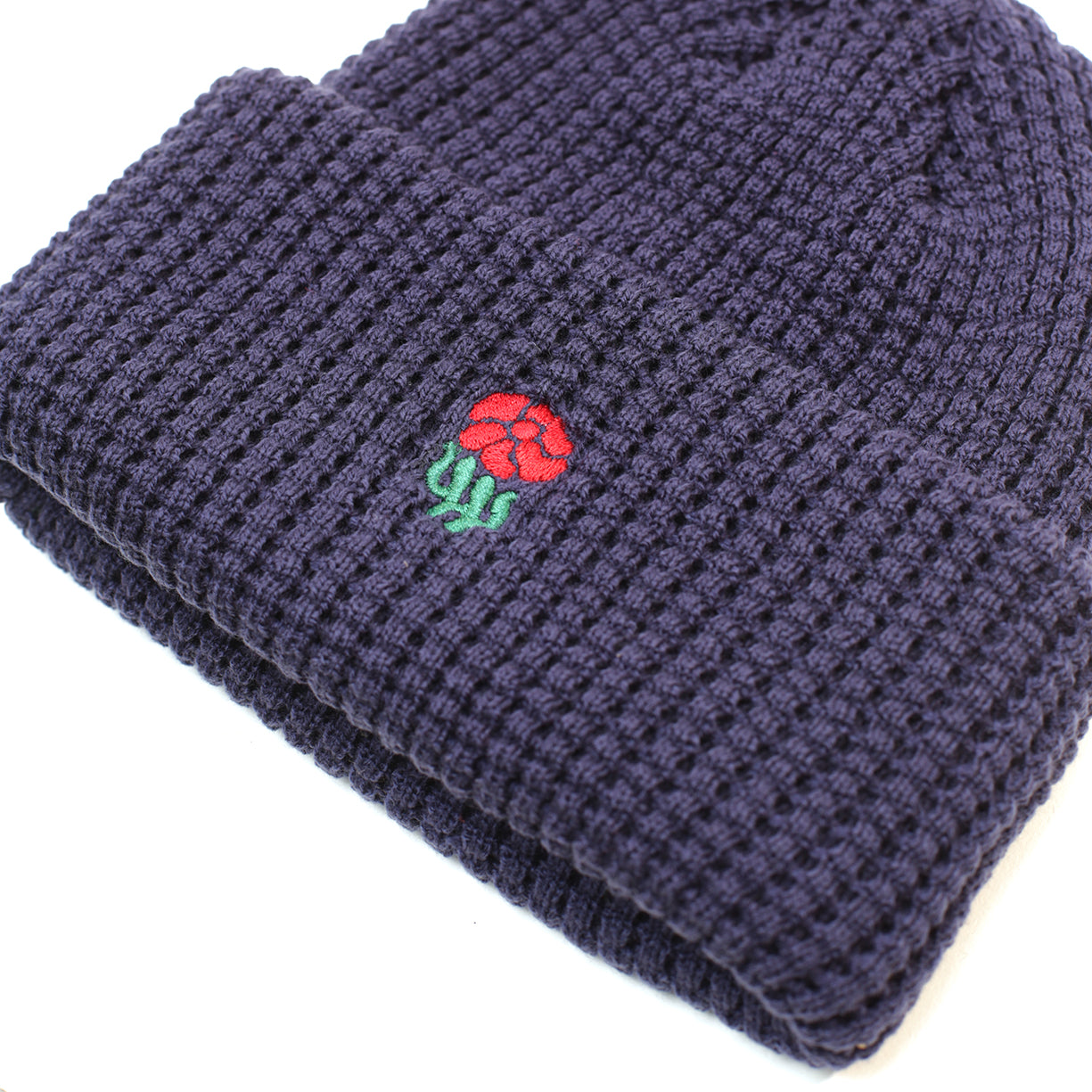 Family Flower Waffle Knit Beanie