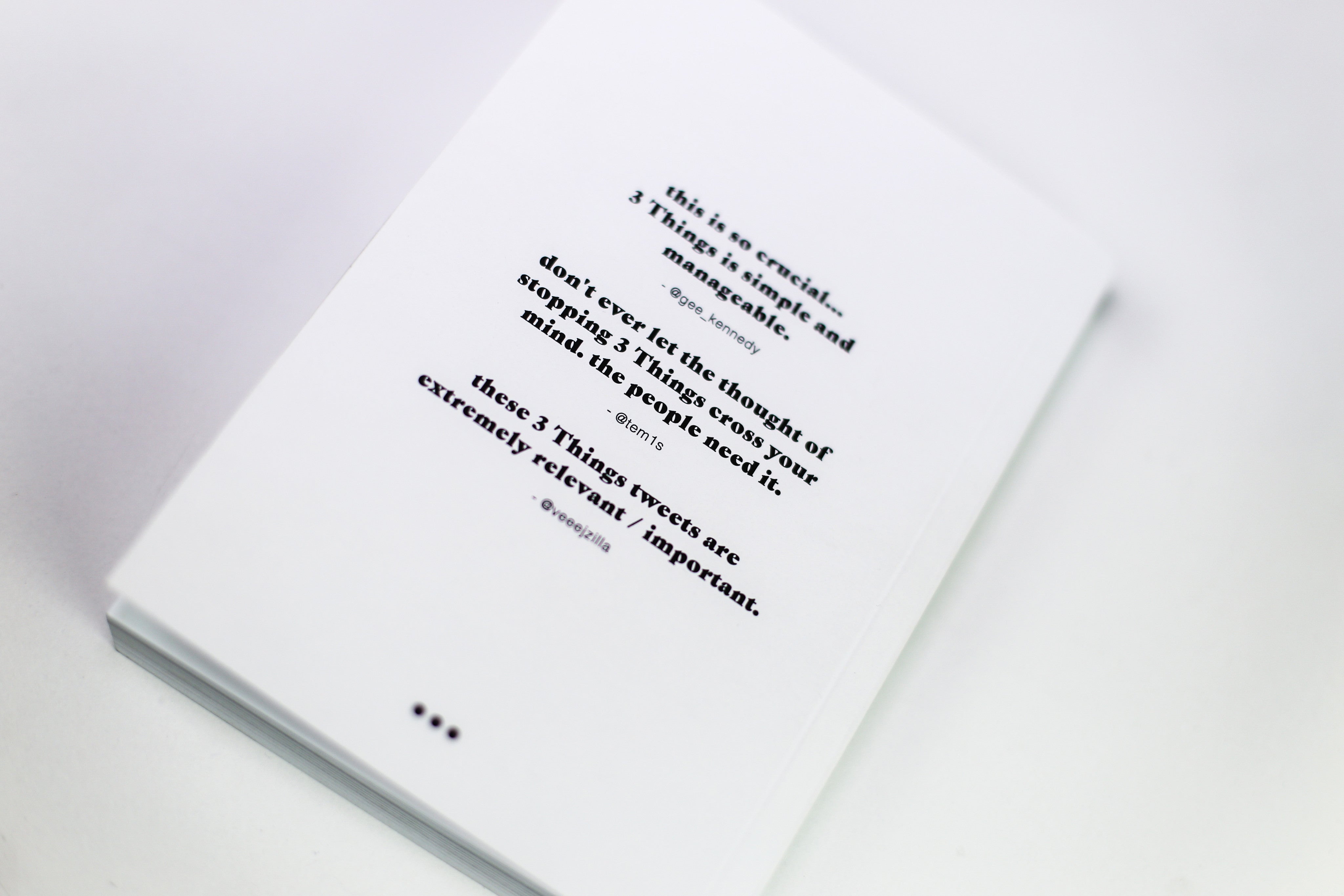 Misprints: 3 Things Book 1-100