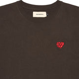 HEARTBROKEN LOGO HEAVYWEIGHT T-SHIRT [BROWN]