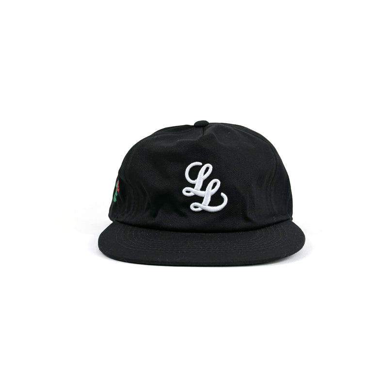 RAISED LL LOGO 5-PANEL CAP [BLACK]