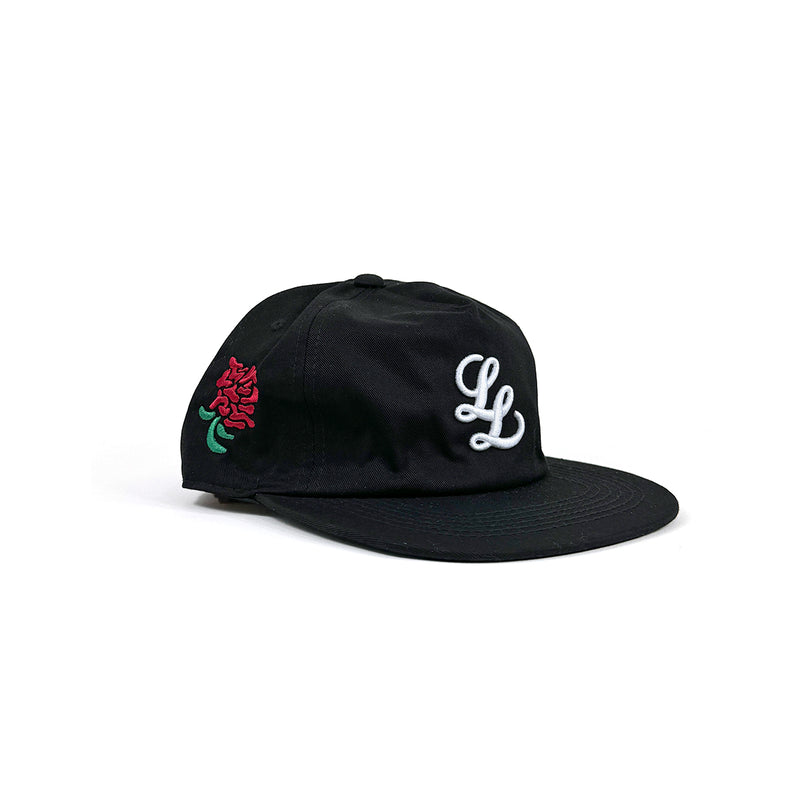 RAISED LL LOGO 5-PANEL CAP [BLACK]