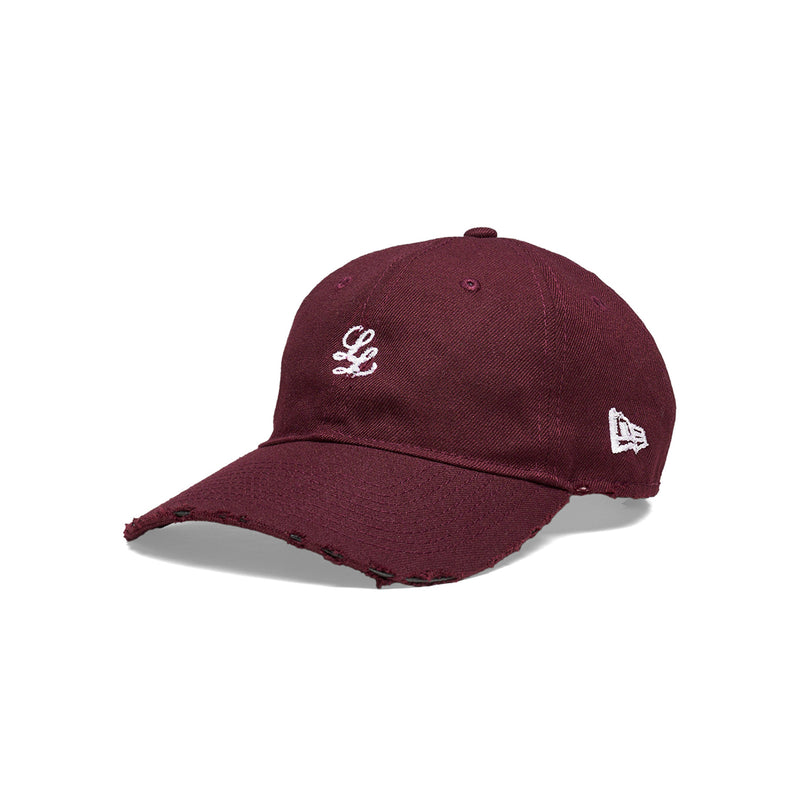 "VINTAGED" STAPLE LL LOGO NEW ERA 9TWENTY CAP [MAROON]