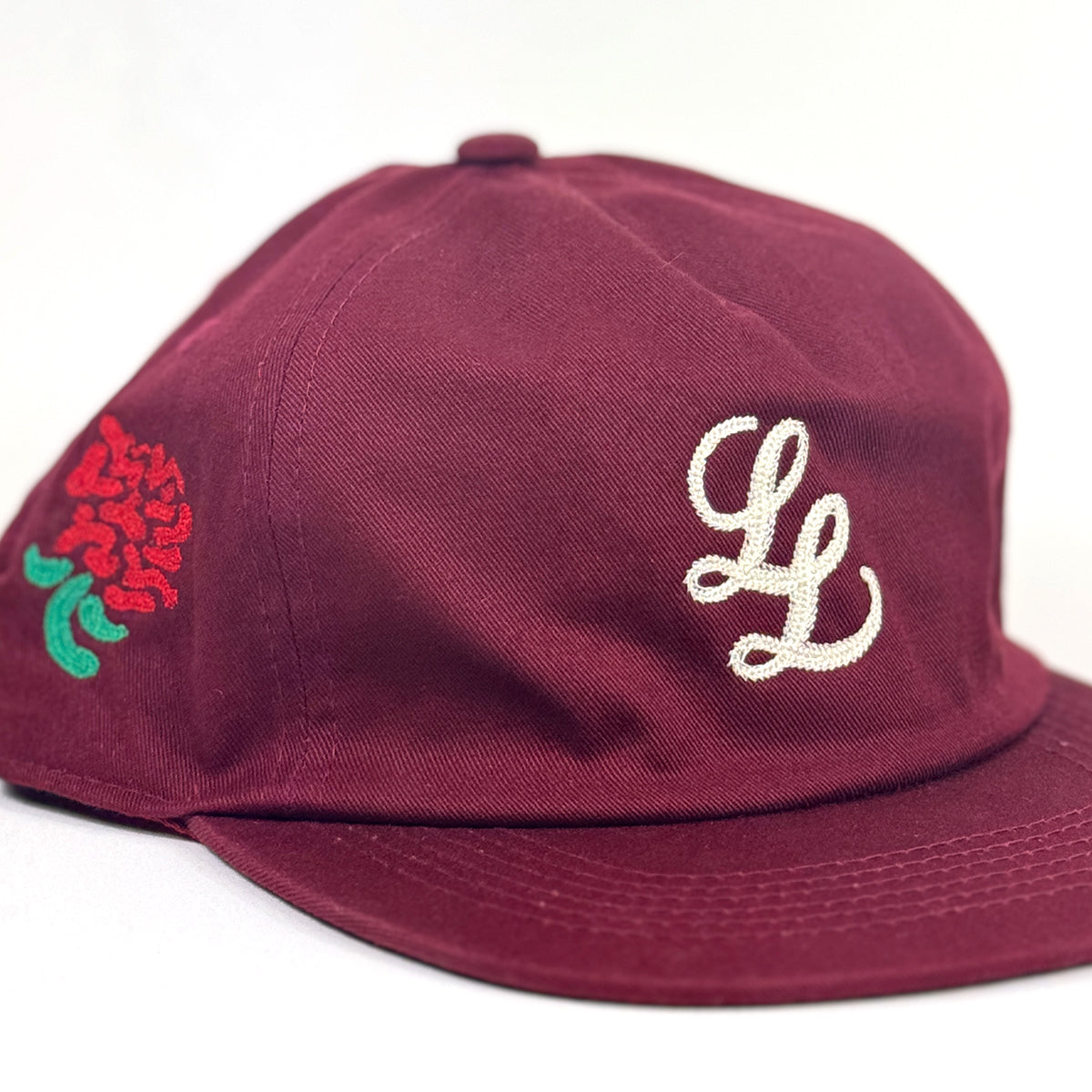 Chain L.L. Logo 5-Panel Cap [Burgundy]