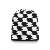 BBE MOTION CHECKER SKULL CAP [B/W]