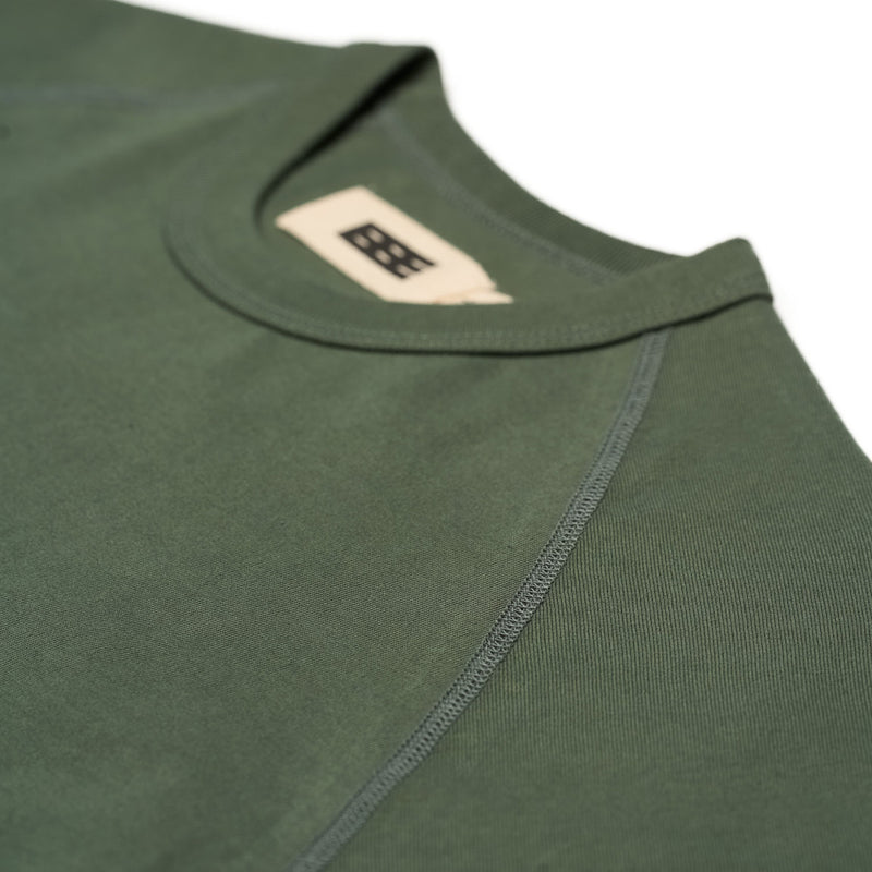 BBE RAGLAN SCOOP T-SHIRT [FOREST GREEN]