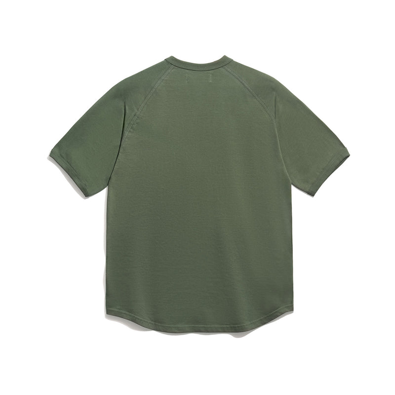 BBE RAGLAN SCOOP T-SHIRT [FOREST GREEN]