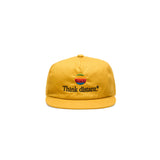 "THINK DISTANT" LOGO 5-PANEL CAP [MUSTARD]