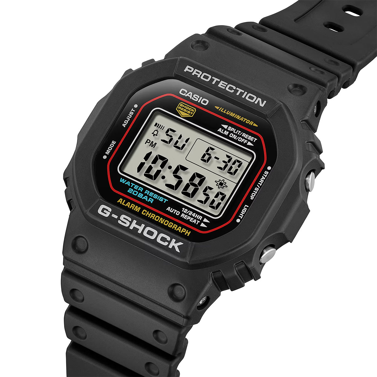 Casio G-Shock DW-5600RL-1 Digital Watch [Black/Multi]