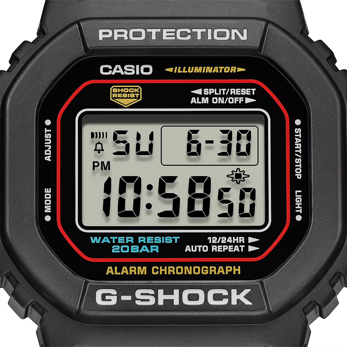 Casio G-Shock DW-5600RL-1 Digital Watch [Black/Multi]