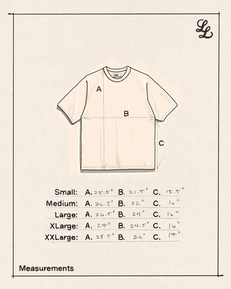 Cropped Raglan T-Shirt [Natural]