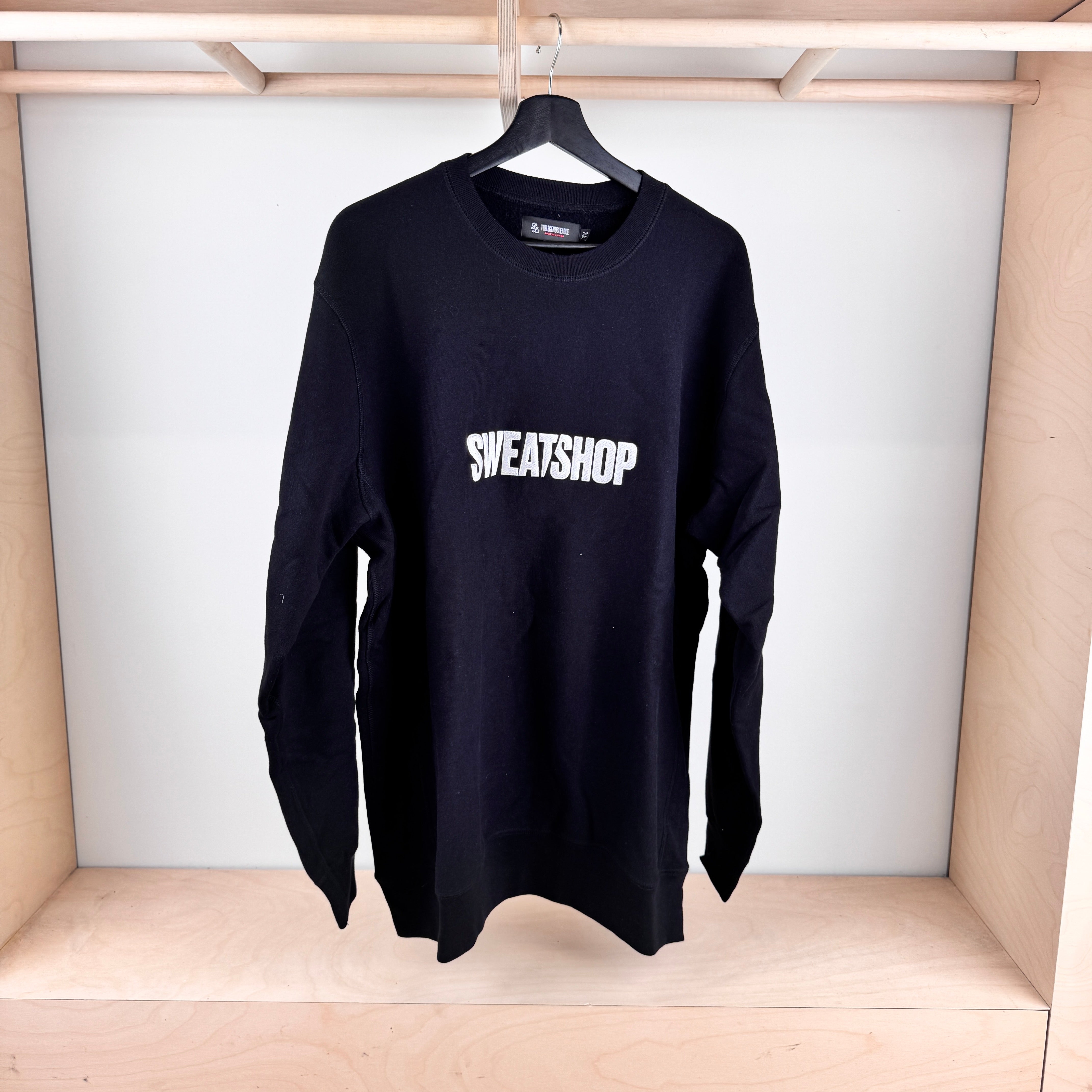 LL Sweat/Shop Crewneck Sweater - BLACK - (Size XXL)