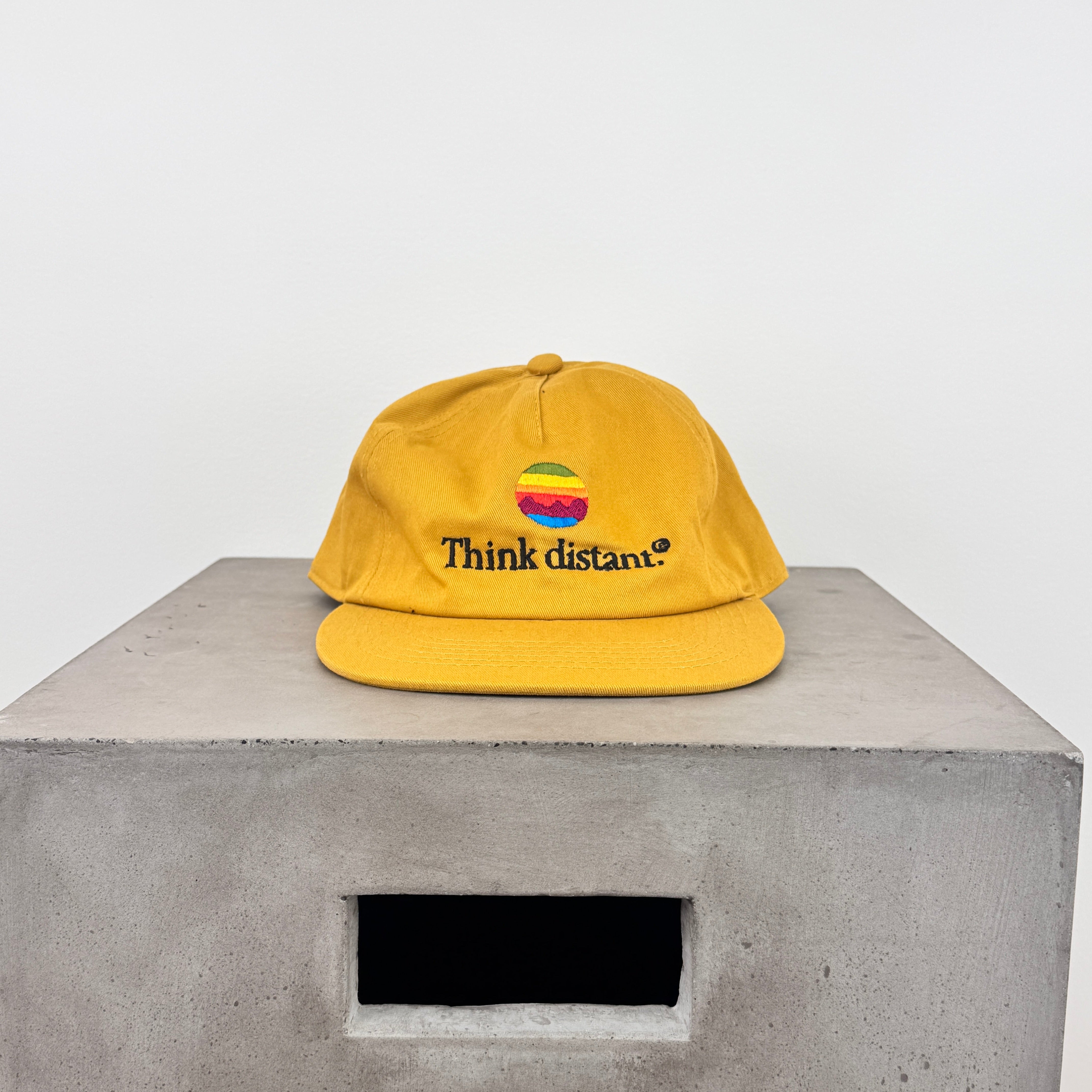 Think Distant 5-Panel Snapback Cap - SAMPLE 2 - MUSTARD