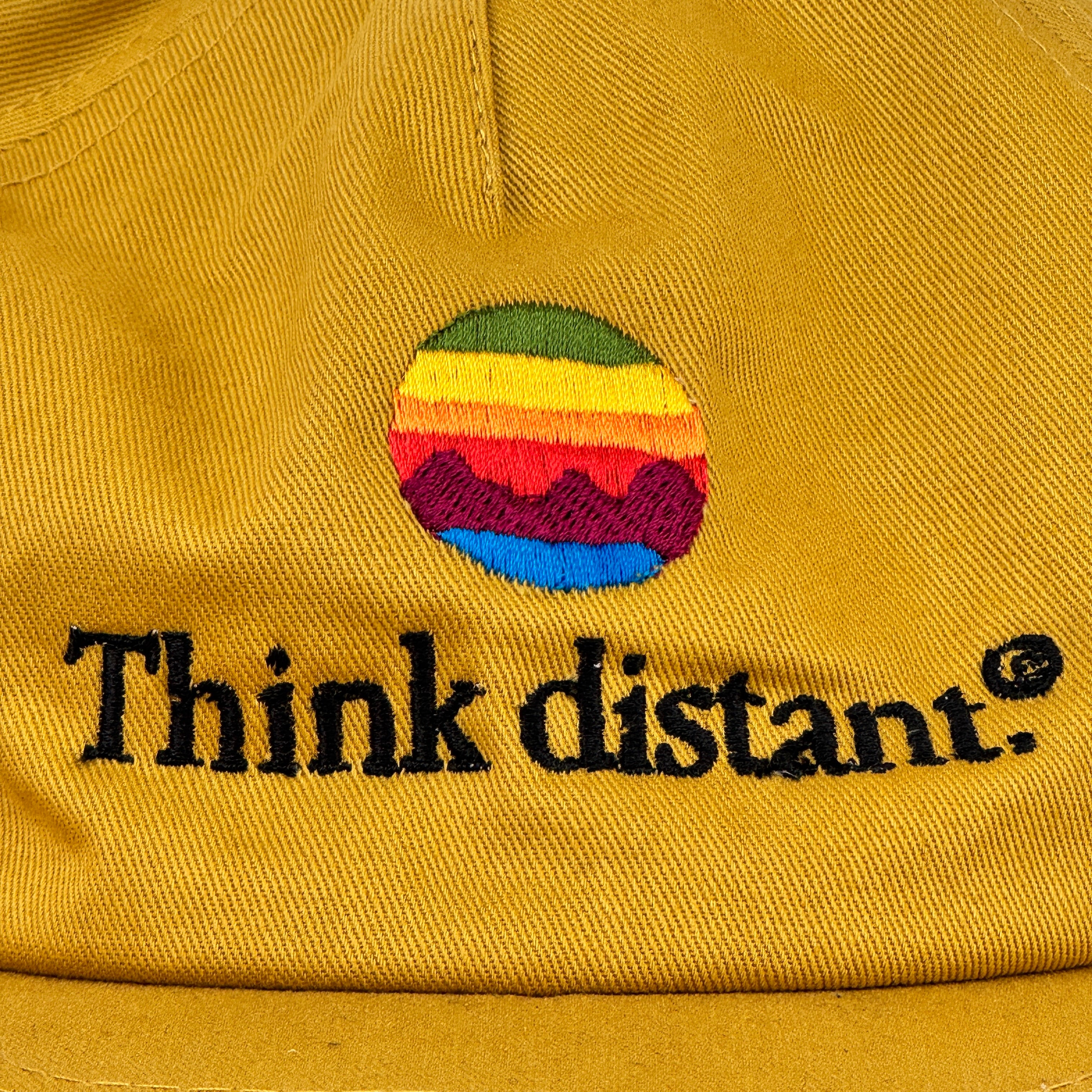 Think Distant 5-Panel Snapback Cap - SAMPLE 2 - MUSTARD