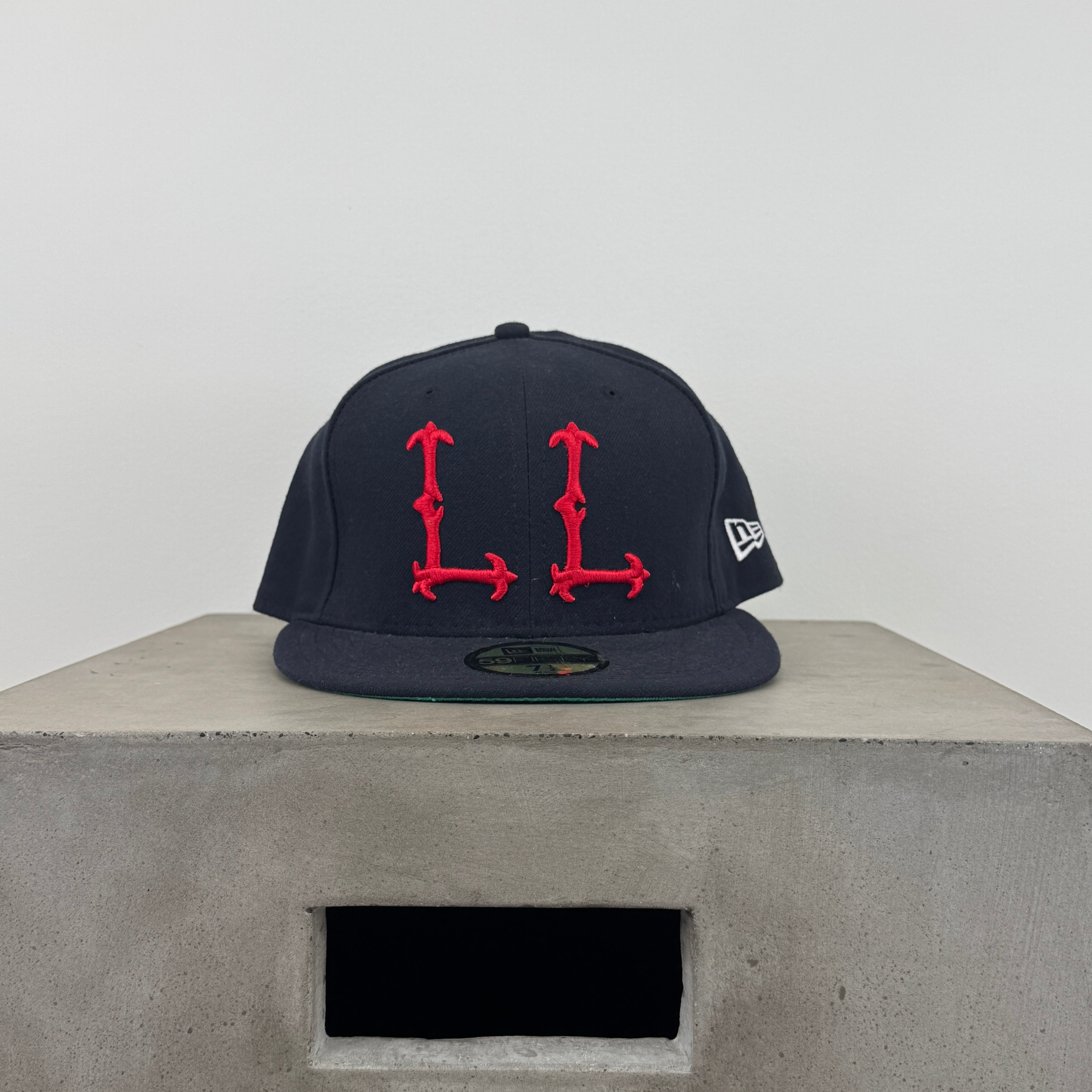 Low Landers New Era 59FIFTY Fitted Cap - Personal Collection - RED/NAVY - [SIZE 7 1/2]