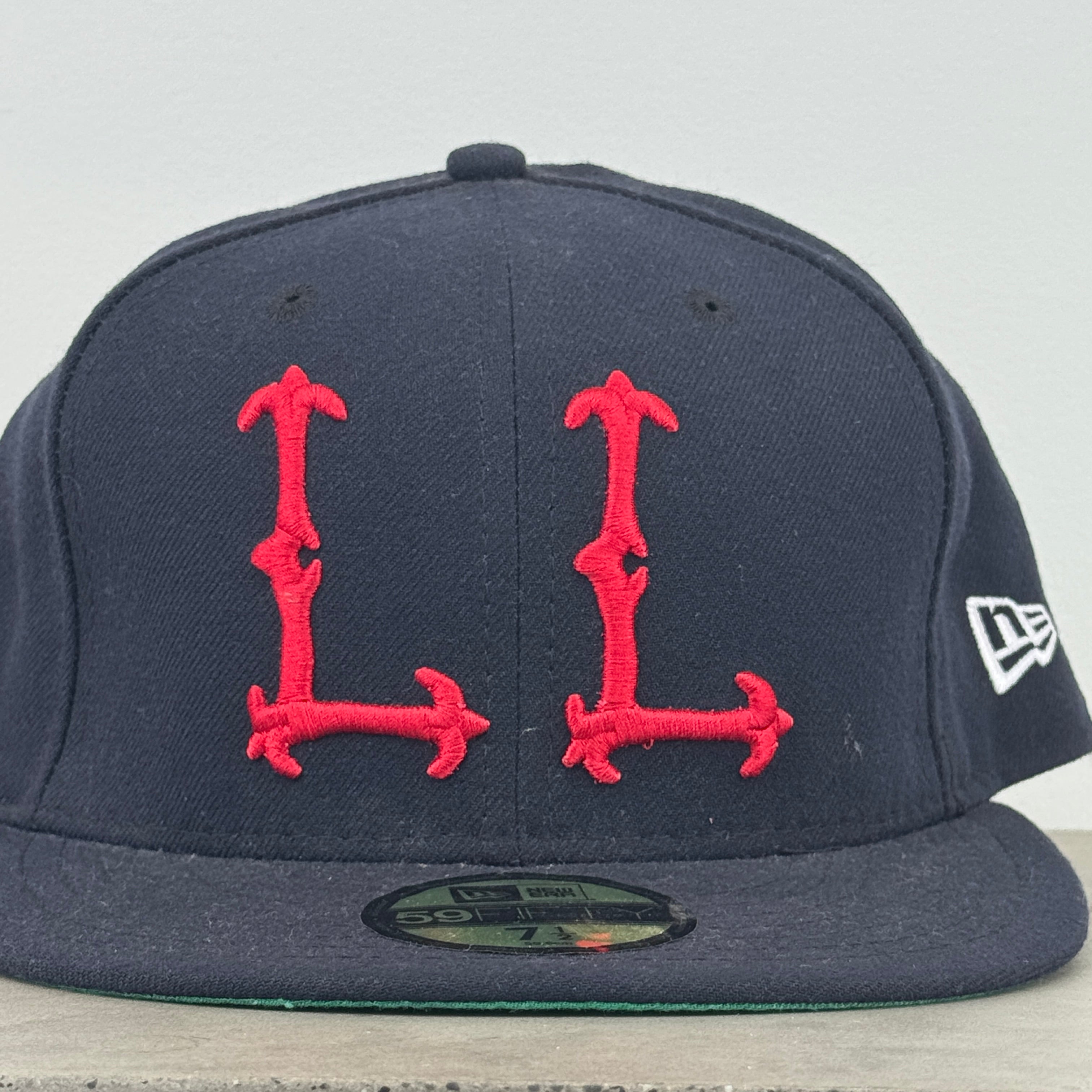 Low Landers New Era 59FIFTY Fitted Cap - Personal Collection - RED/NAVY - [SIZE 7 1/2]