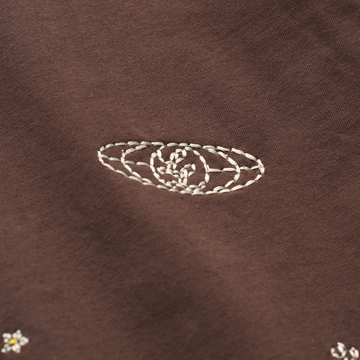 All-Over "Handwork" Heavyweight T-Shirt [Brown]