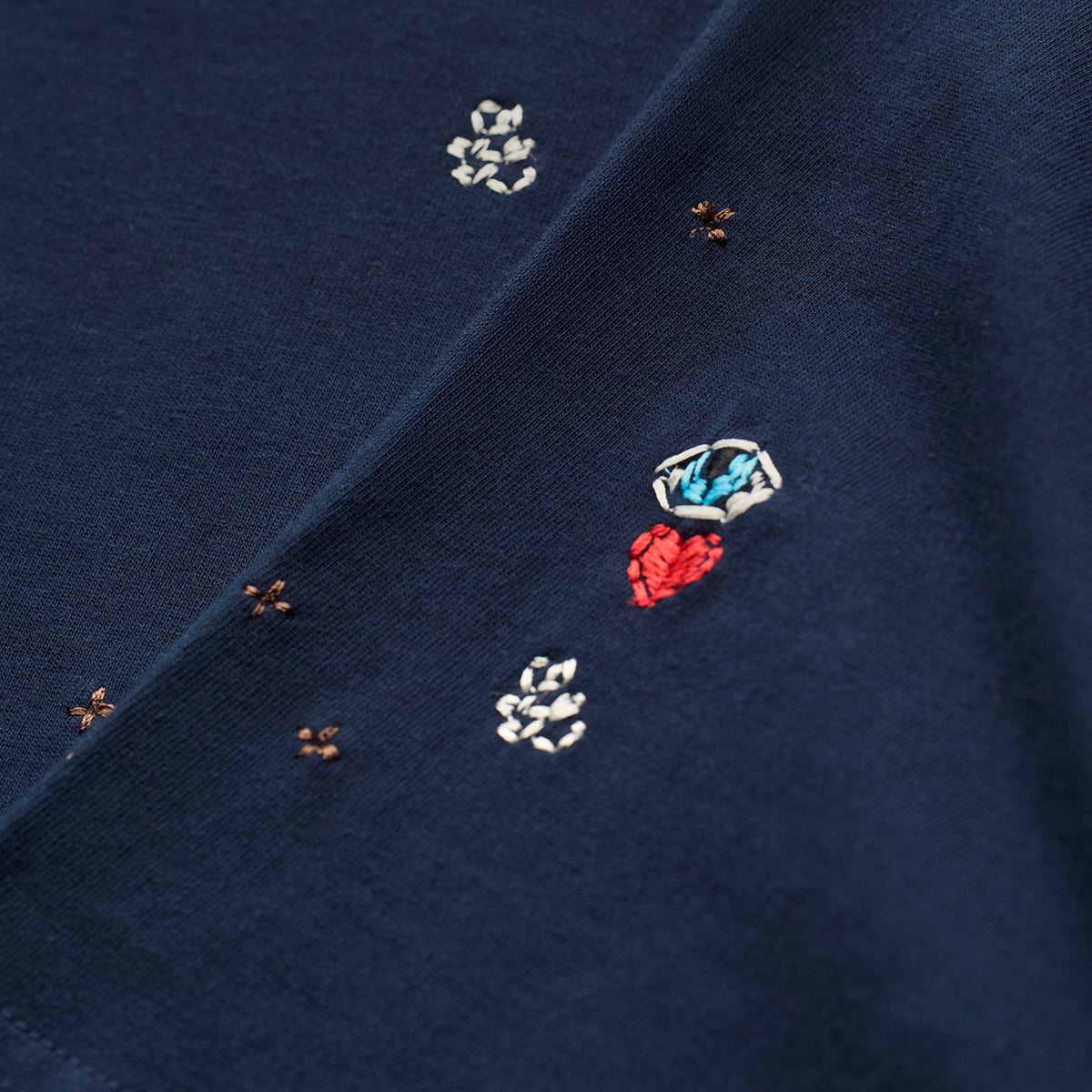 All-Over "Handwork" Heavyweight T-Shirt [Navy]