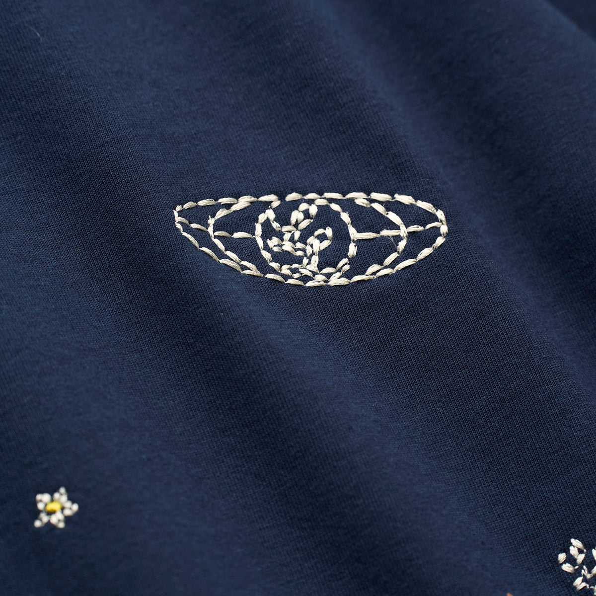 All-Over "Handwork" Heavyweight T-Shirt [Navy]