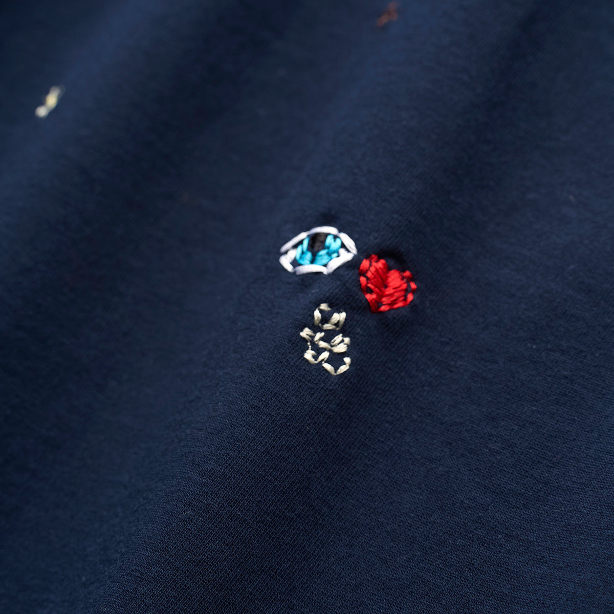 All-Over "Handwork" Heavyweight T-Shirt [Navy]