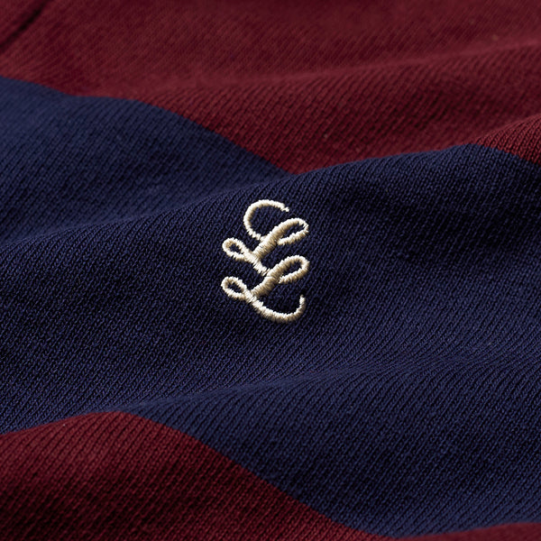 BARBARIAN STAPLE LL LONG SLEEVE RUGBY SHIRT [NAVY/HARVARD]