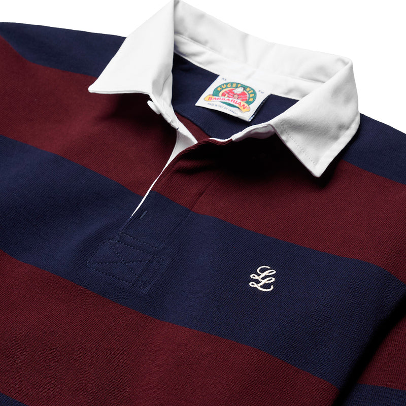 BARBARIAN STAPLE LL LONG SLEEVE RUGBY SHIRT [NAVY/HARVARD]