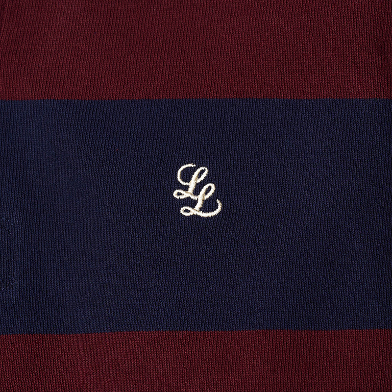 BARBARIAN STAPLE LL LONG SLEEVE RUGBY SHIRT [NAVY/HARVARD]