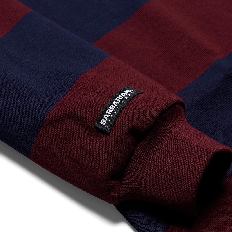 BARBARIAN STAPLE LL LONG SLEEVE RUGBY SHIRT [NAVY/HARVARD]