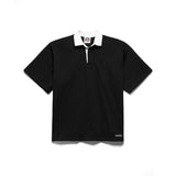 BARBARIAN STAPLE LL SHORT SLEEVE RUGBY SHIRT [BLACK]