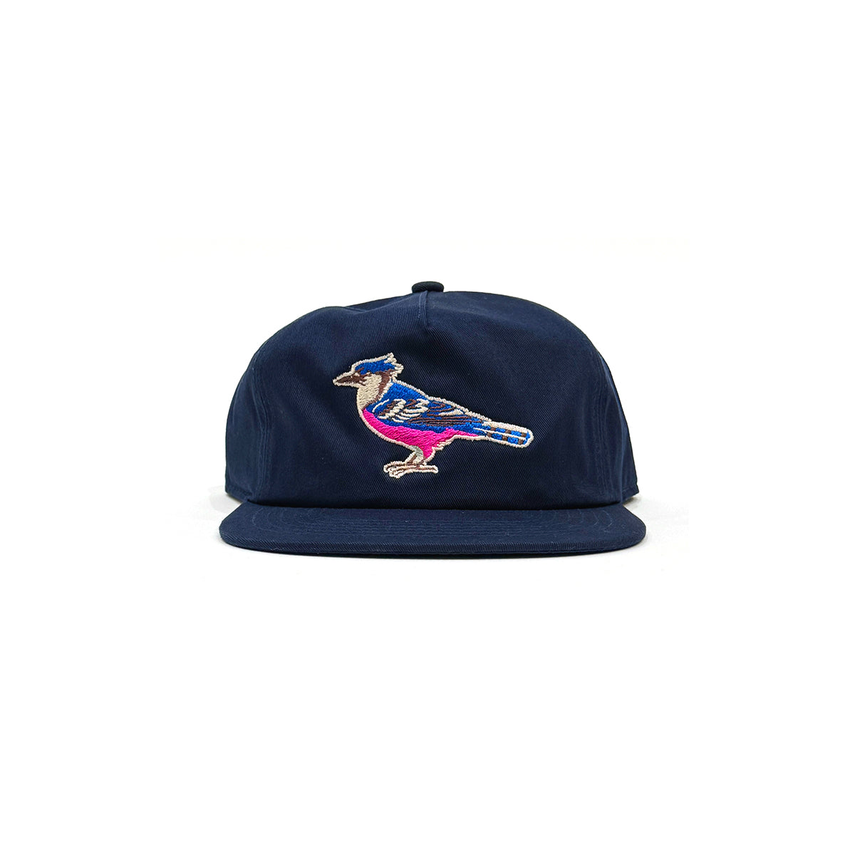 "V2 Glitch Blue Bird" 5-Panel Cap [Navy Blue]