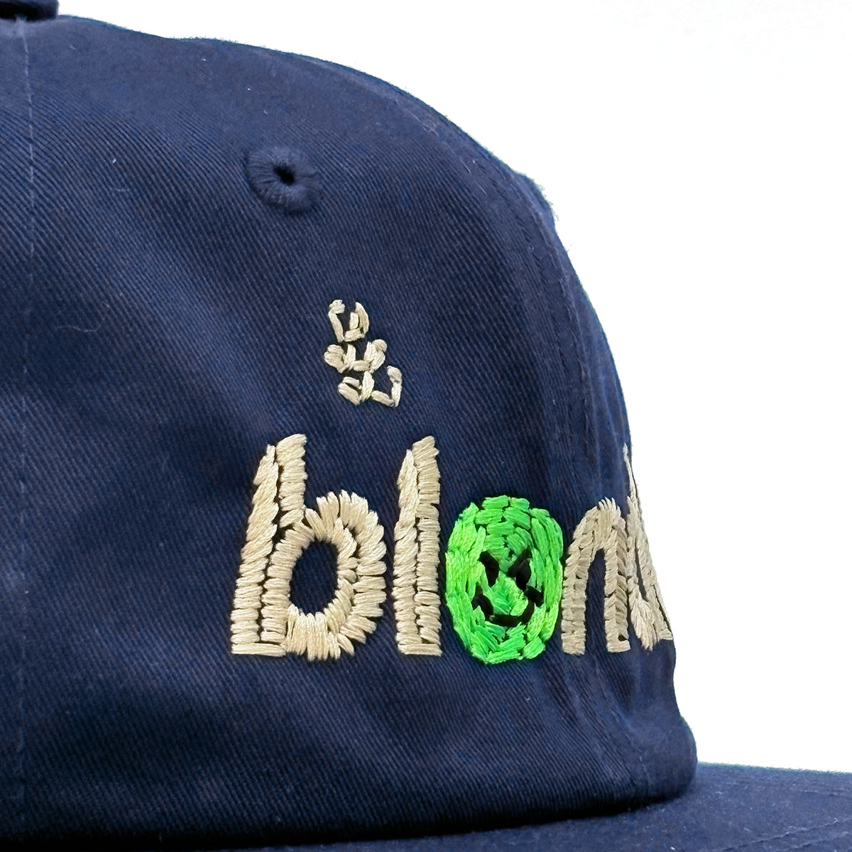 "Handwork" Blonde Low-Pro 6-Panel Cap [Navy]