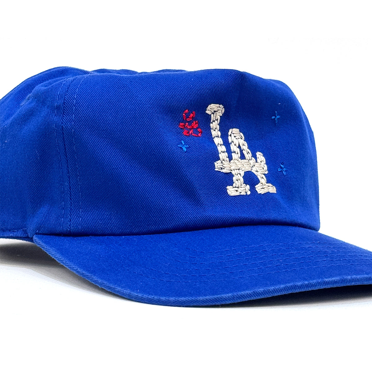 "Handwork" L.A. Logo Washed 5-Panel Cap [Royal Blue]