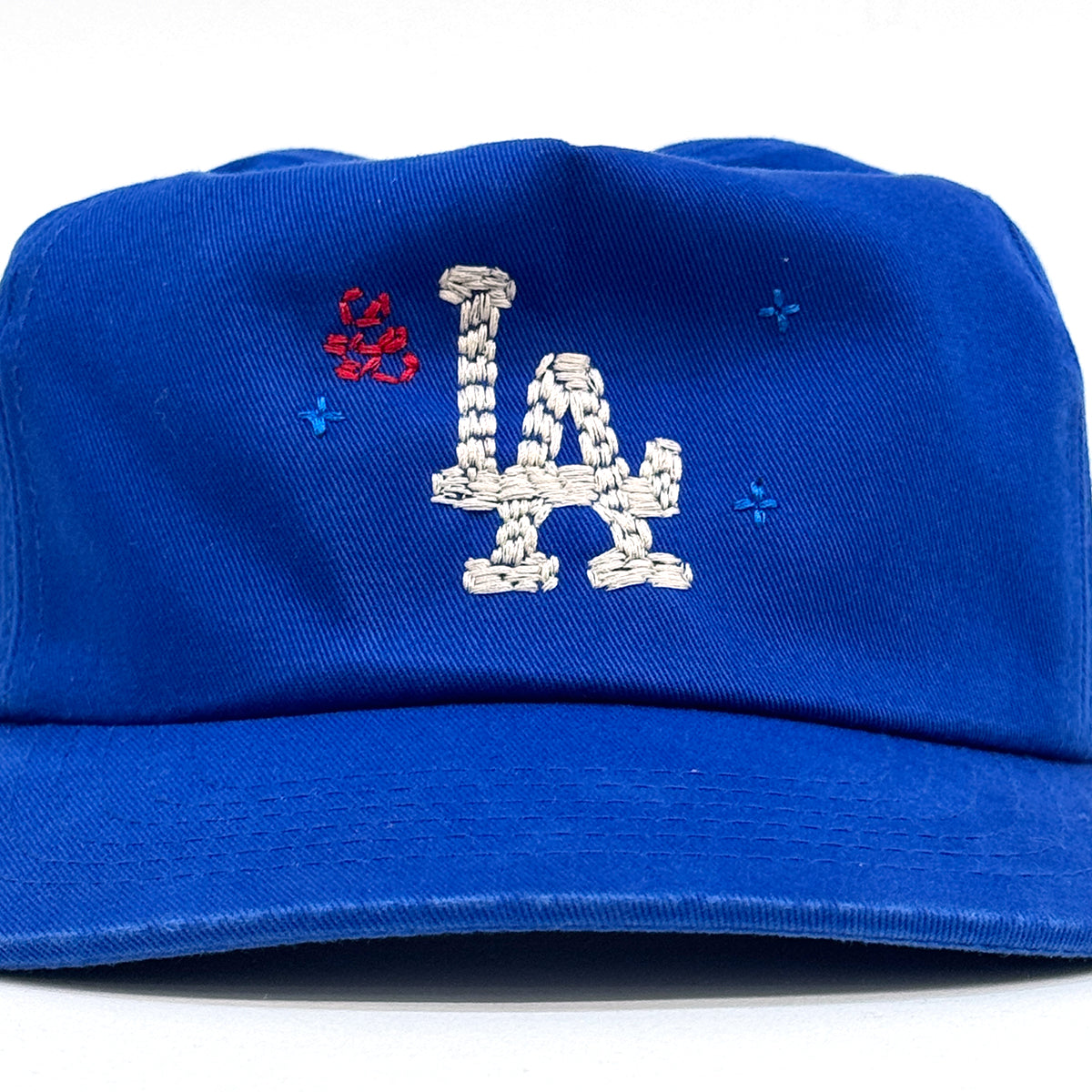 "Handwork" L.A. Logo Washed 5-Panel Cap [Royal Blue]
