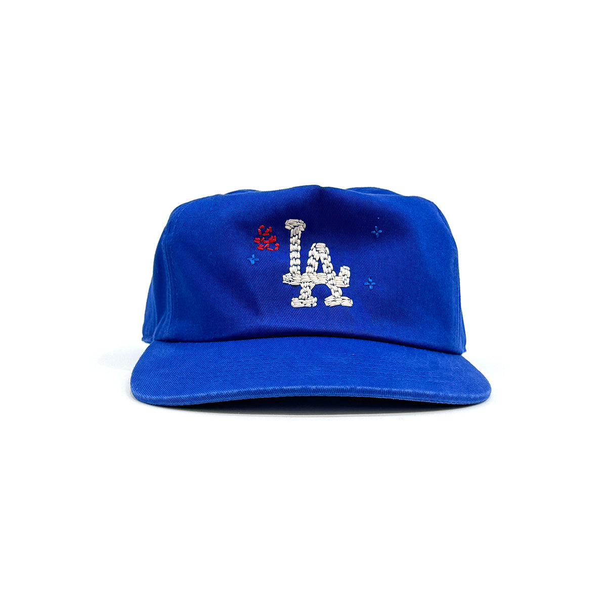 "Handwork" L.A. Logo Washed 5-Panel Cap [Royal Blue]