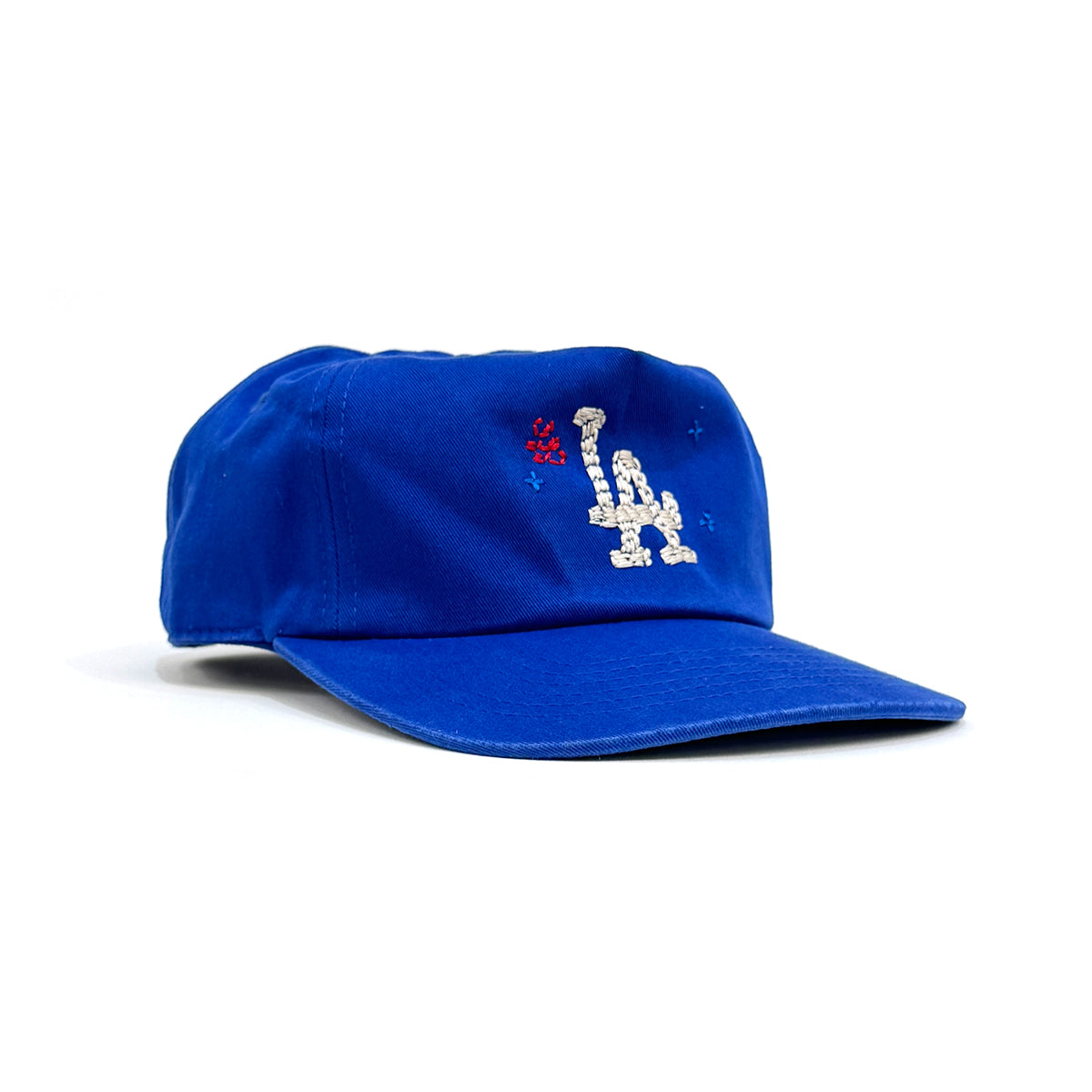 "Handwork" L.A. Logo Washed 5-Panel Cap [Royal Blue]