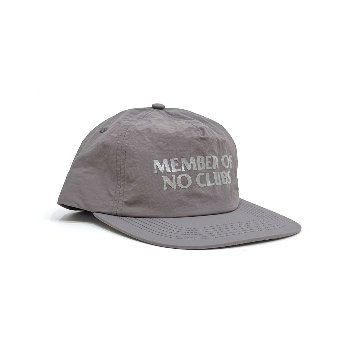 M.O.N.C. Reflective Water Repellent Nylon 5-Panel Cap [Grey]