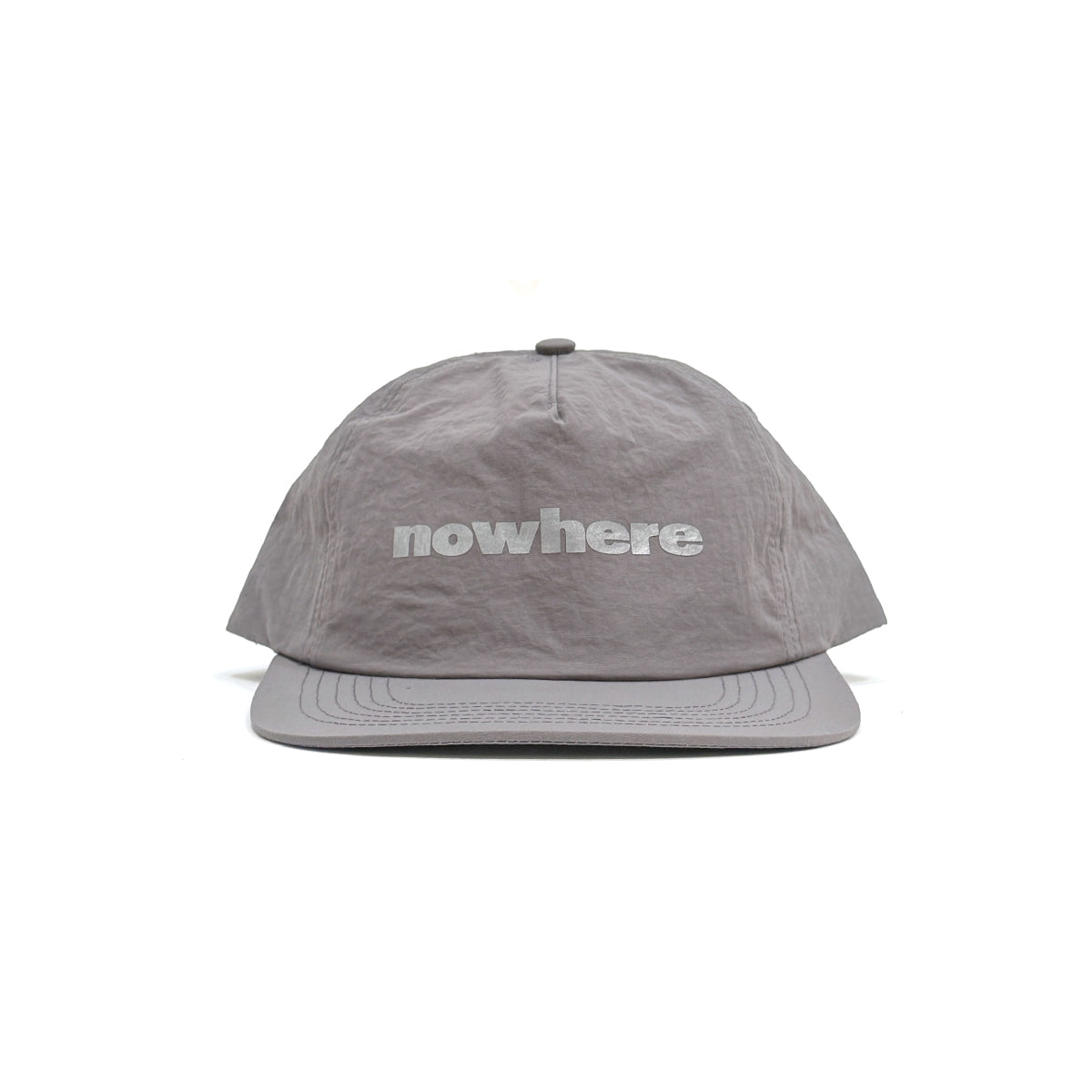 Nowhere Reflective Water Repellent Nylon 5-Panel Cap [Grey]