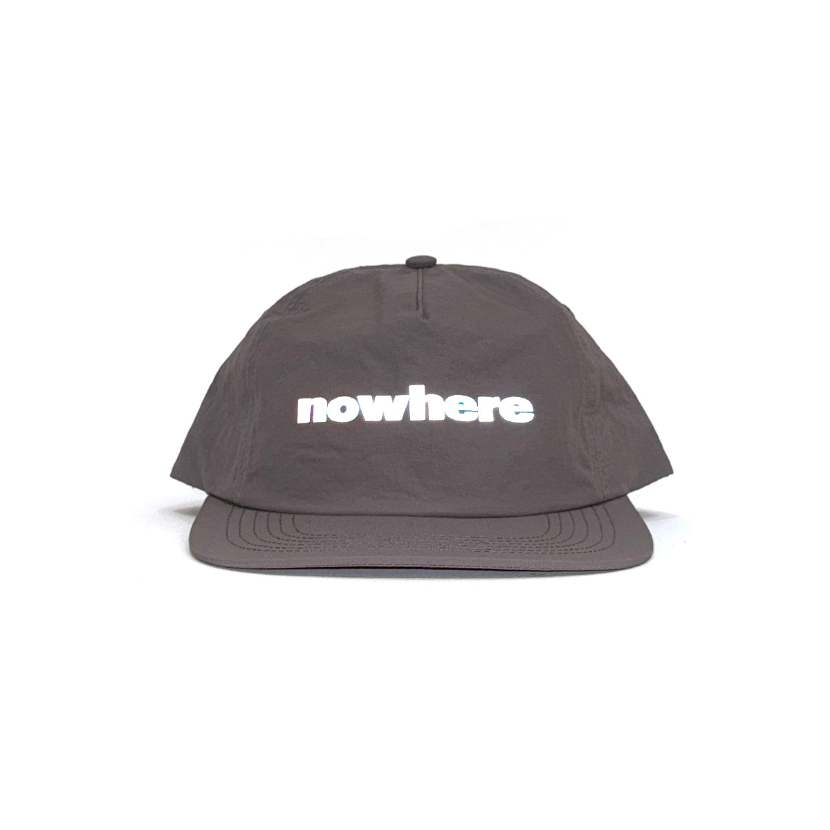 Nowhere Reflective Water Repellent Nylon 5-Panel Cap [Grey]