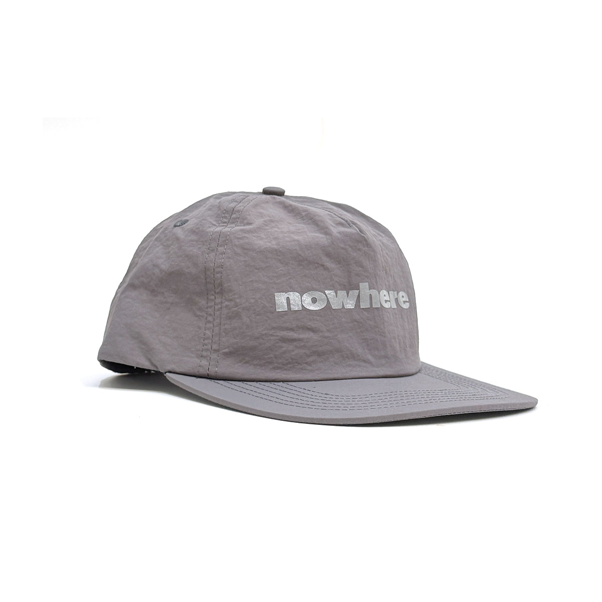 Nowhere Reflective Water Repellent Nylon 5-Panel Cap [Grey]