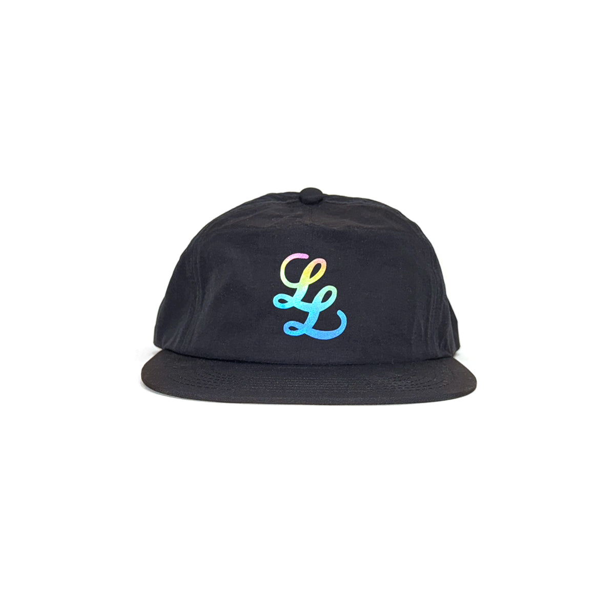 Staple LL Logo Iridescent Reflective Water Repellent Nylon 5-Panel Cap [Black]