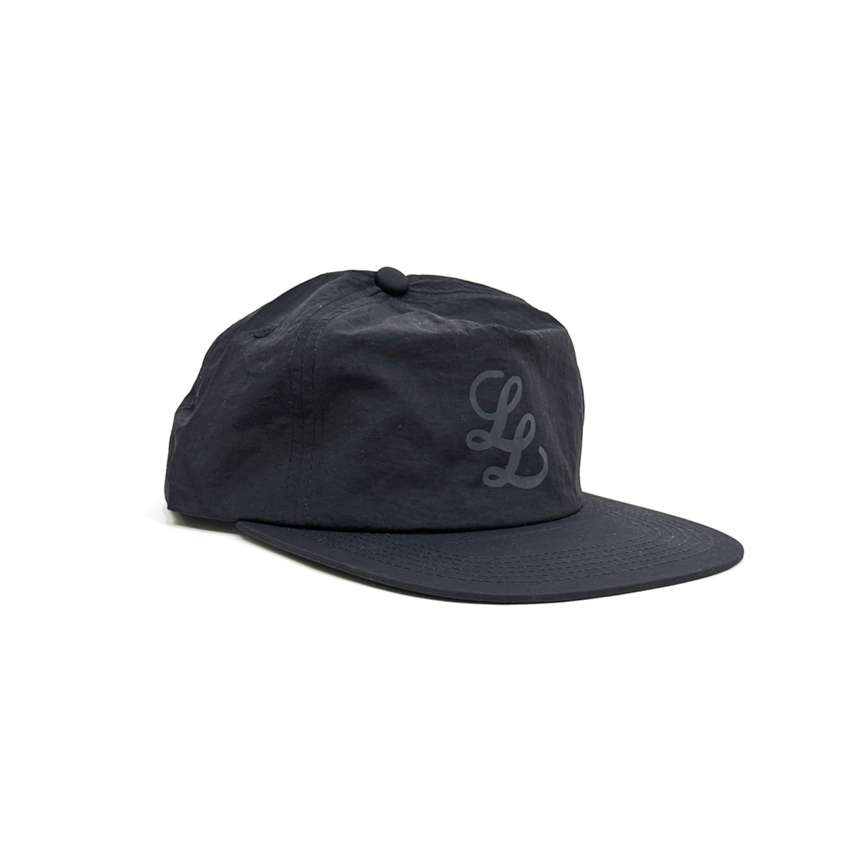 Staple LL Logo Iridescent Reflective Water Repellent Nylon 5-Panel Cap [Black]